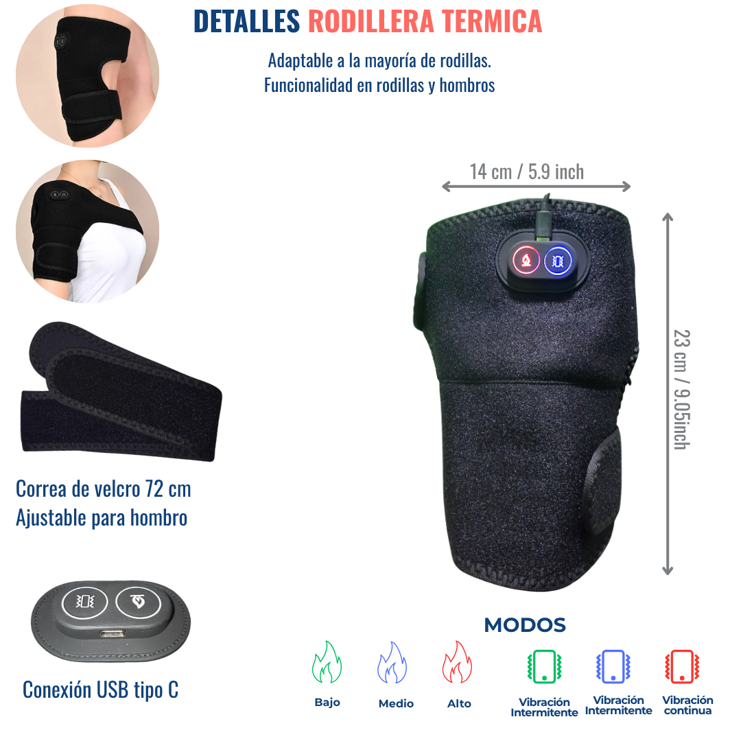 Rodillera Térmica Manejadora